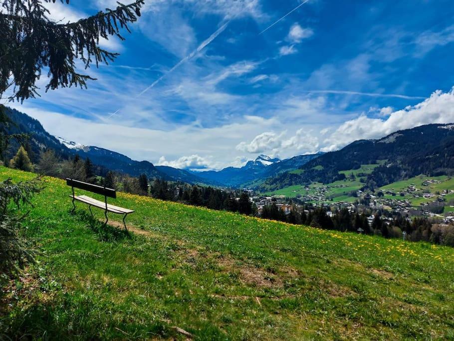 Appartement Logement A Megeve Avec Jardin Extérieur photo