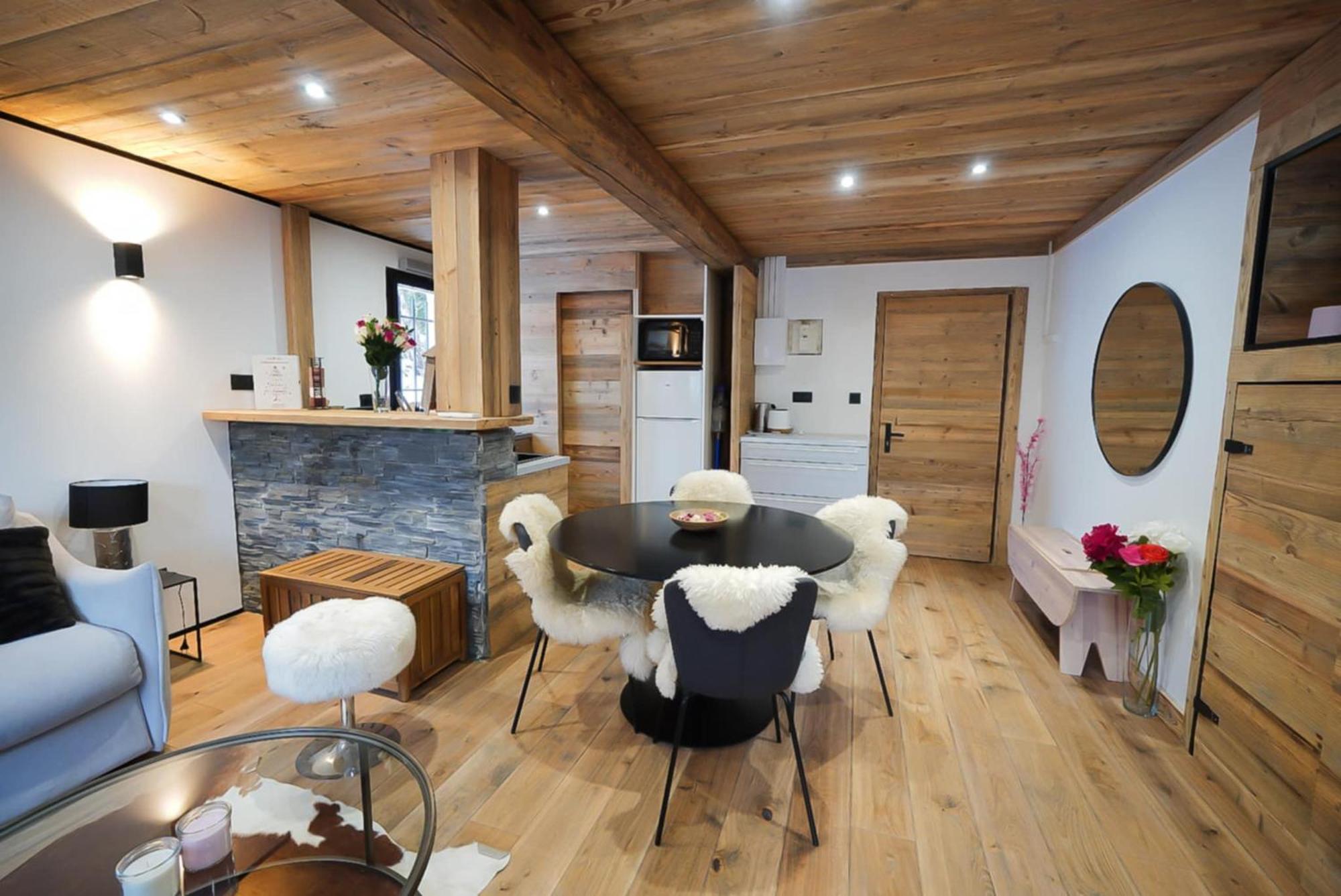 Appartement Logement A Megeve Avec Jardin Extérieur photo